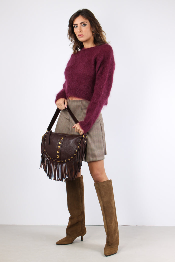 Maglia Misto Mohair Bordeaux-6