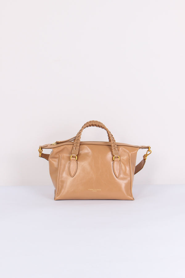 Roxy Shopping Mini Manico Intreccio Talco