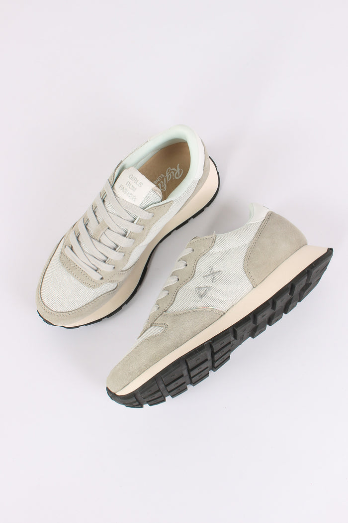 Sneakers Ally Glitter Textile Argento-3