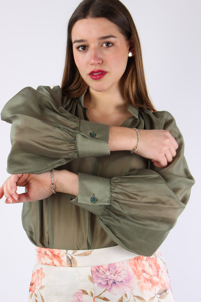 Camicia Coreana Mussola Militare-10
