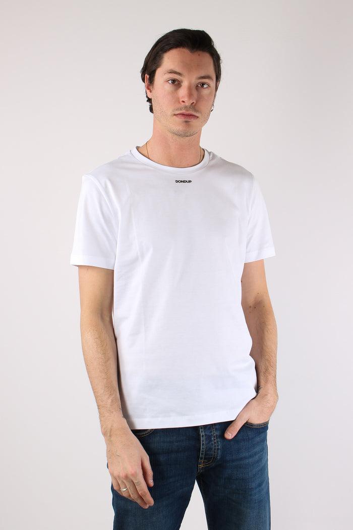 T-shirt Logo Scritta Bianco-8