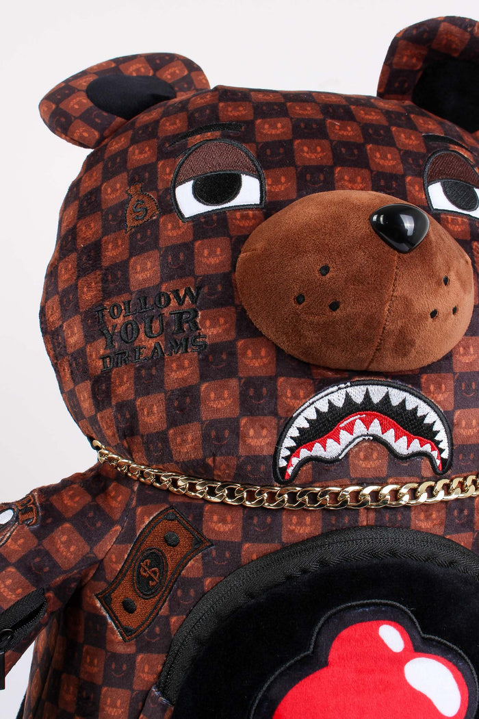 Backpack Moneybear Shark Marrone-7
