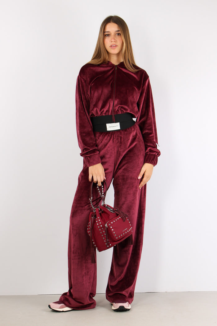 Felpa Corta Ciniglia Bordeaux