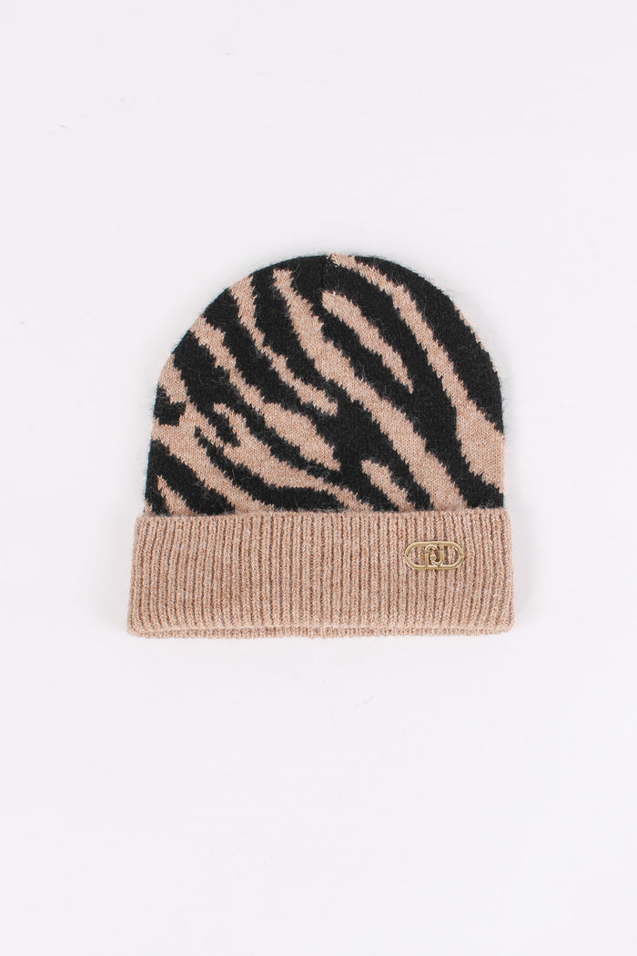 Cuffia Zebra Nero/cammello