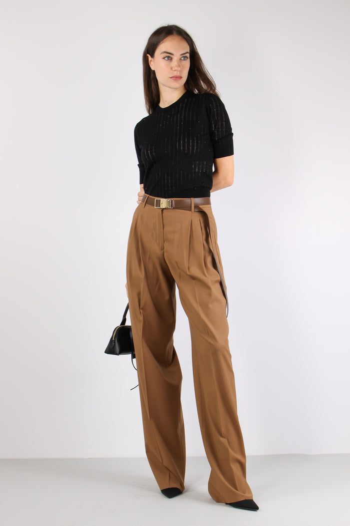 Pila Maglia Filato Lana Seta Nero