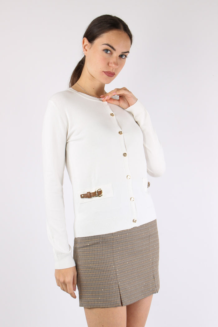 Novanto Cardigan Fibbie Ecopel Milk-3