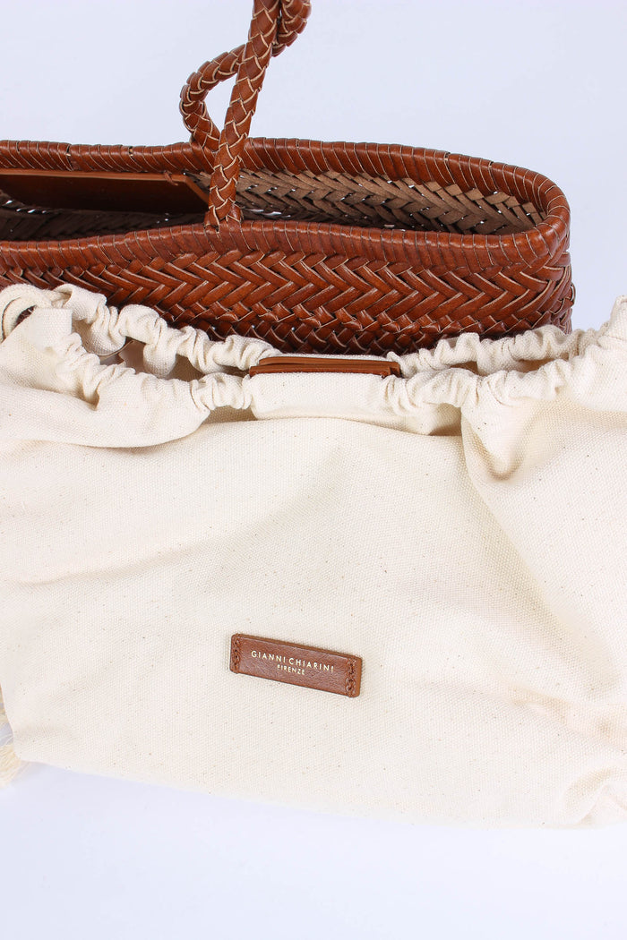 Paloma Shopping Mini Intreccio Cuoio-9