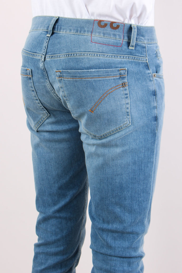George Denim Slavato Risvolto Denim Chiaro-8