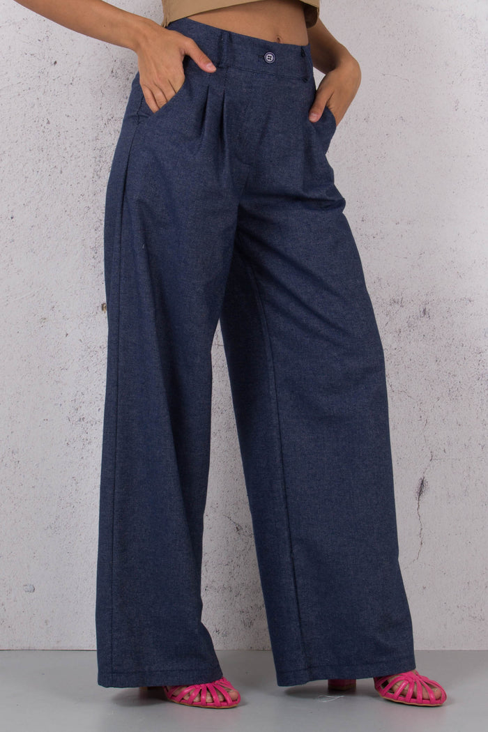 Pantalone Chambry Blu-4
