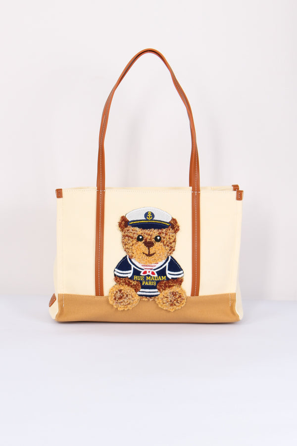 Shopping Canvas Orso Bicolor Cookie