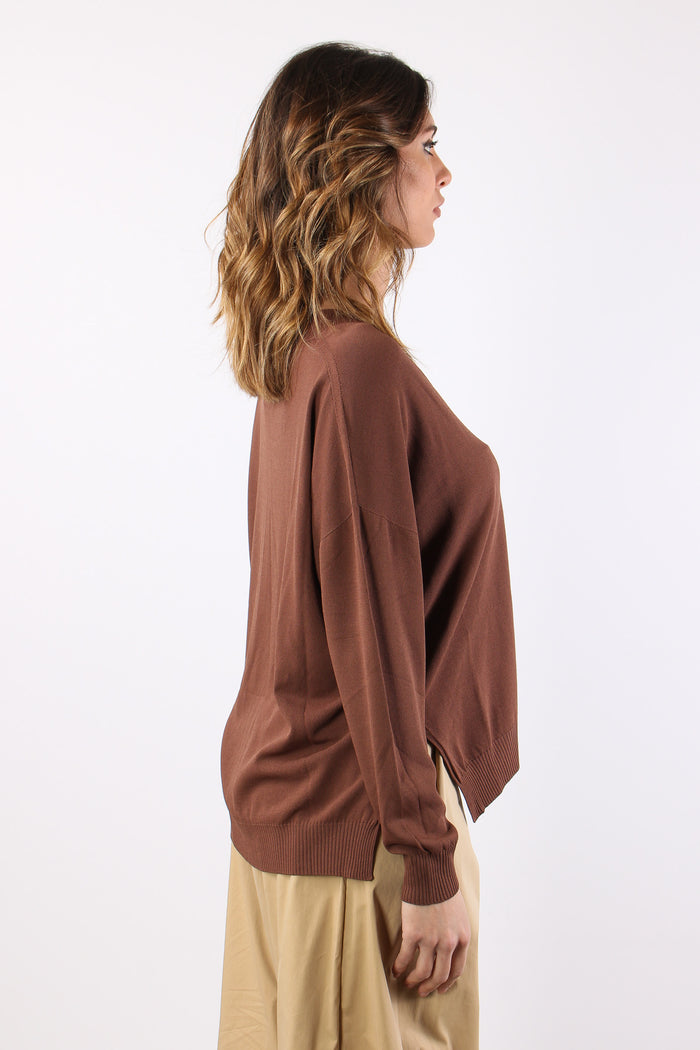 Maglia  M/m Scavo V Cacao-6
