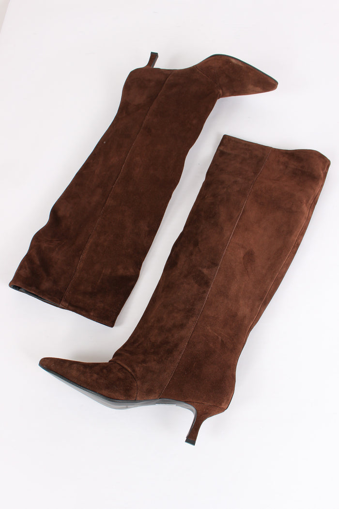 Stivale Camoscio Tacchetto Moro-5