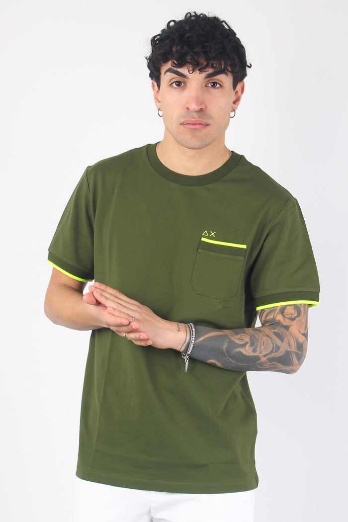 T-shirt Pique Taschino Verde-5