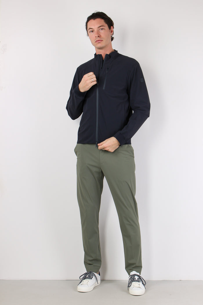 Bomber Stretch Blu Intenso-3