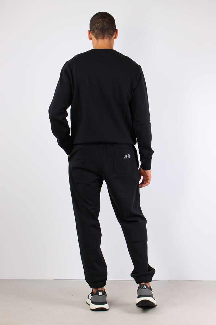 Felpa Girocollo Nero-5