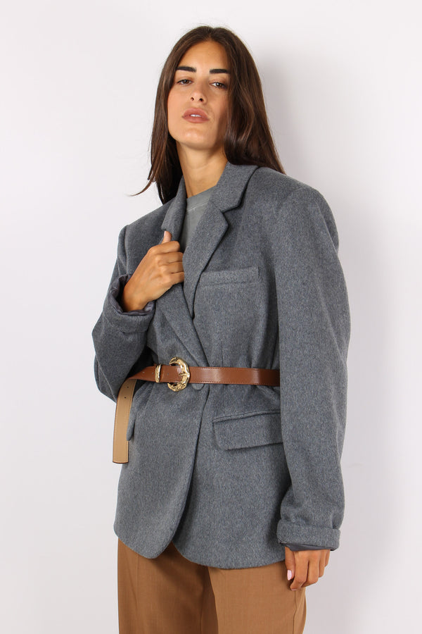 Katullo Giacca Lana Squadrata Antracite-2