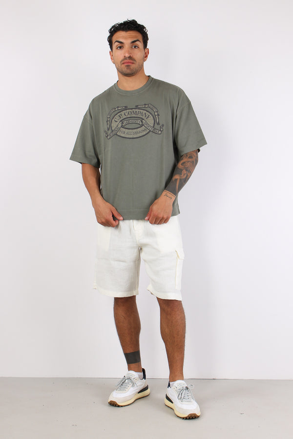 T-shirt Ricamo Logo Gun Metal-2