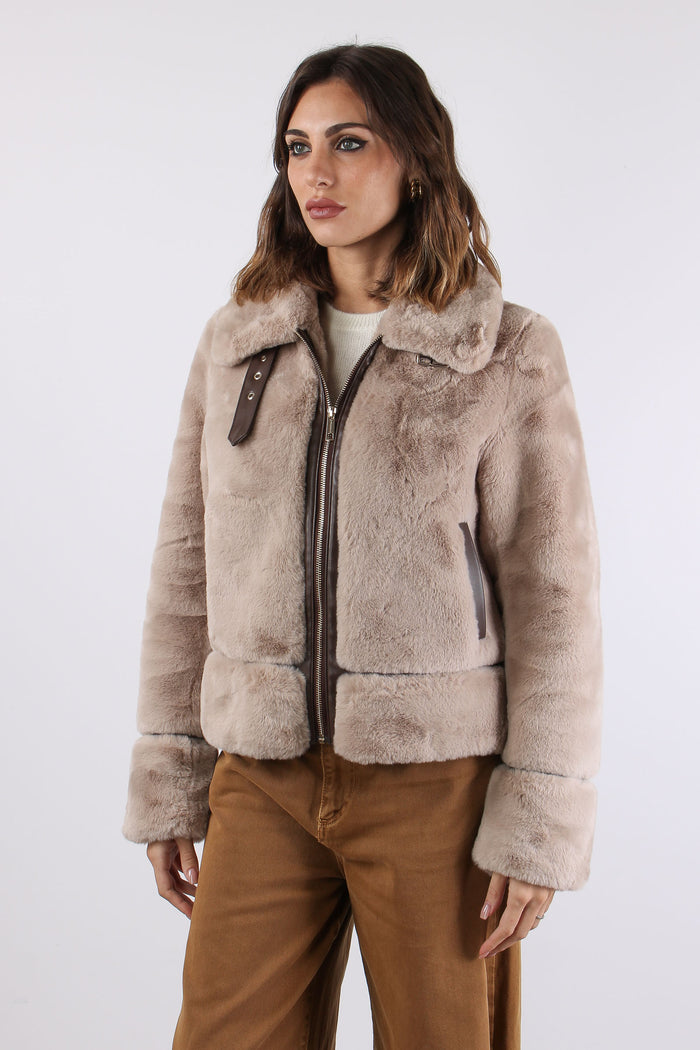 Bomber Profilo Ecopelle Oat-3