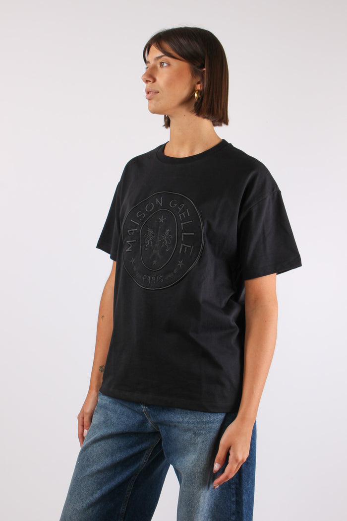 T-shirt Logo Nero-4
