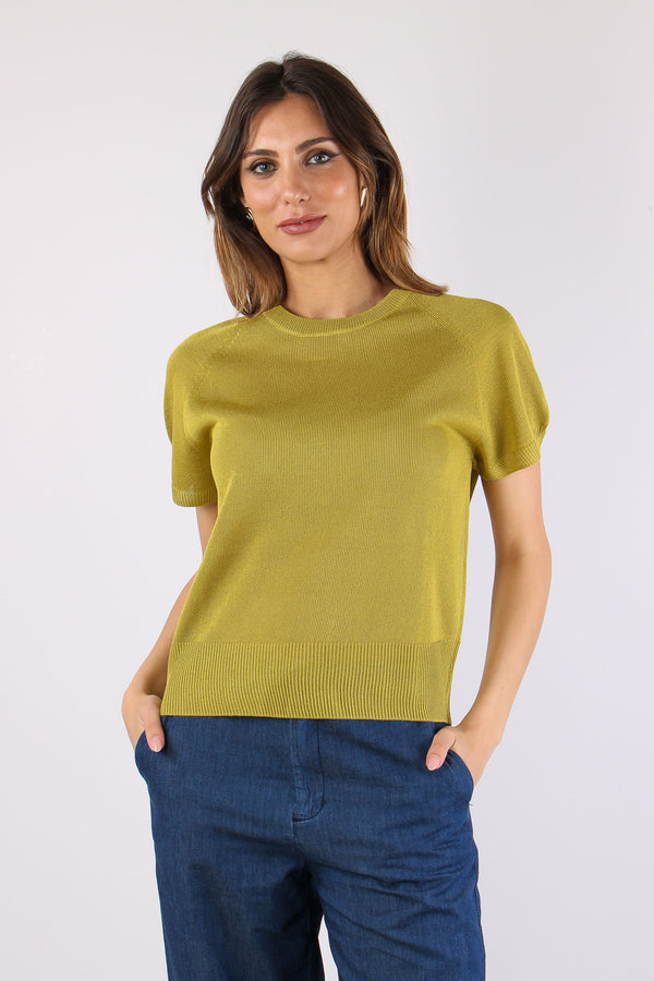 Maglia M/m Filo Cotone Oliva-2