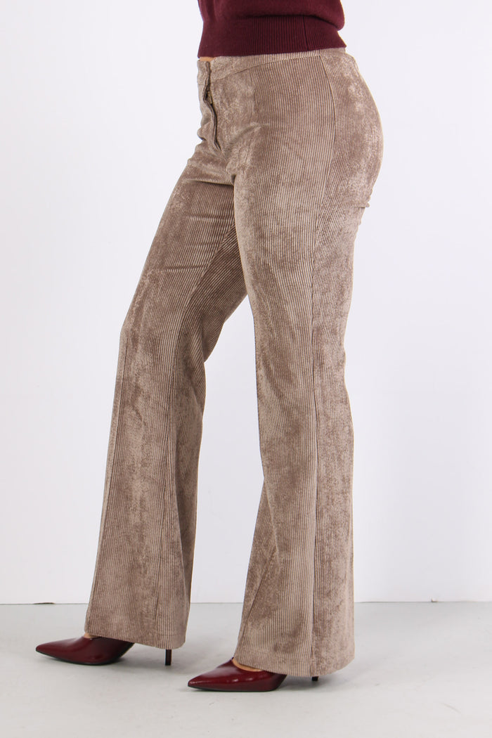 Pantalone Velluto Gamba Dritta Tortora-3