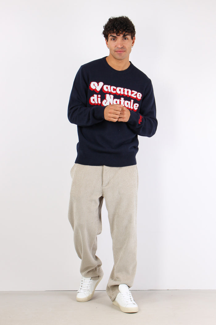 Girocollo Vacanze Di Natale Blu-5