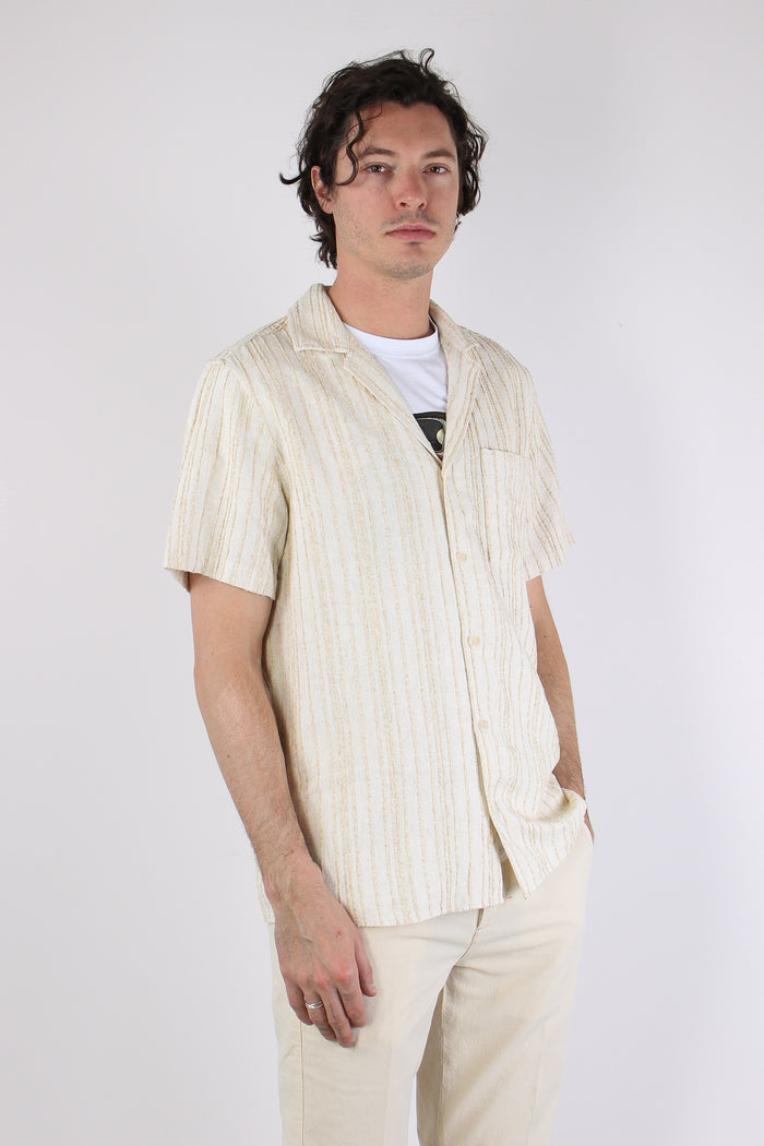 Camicia Mc Misto Lino Ecru-6