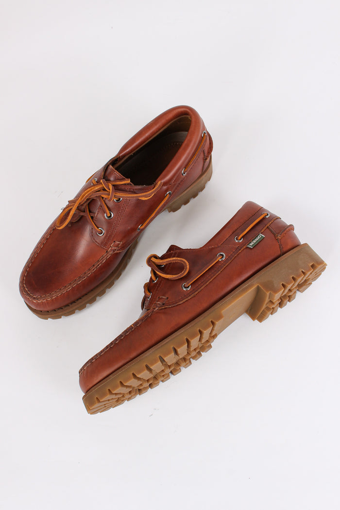 Scarpa Pelle 3 Fori Brown-2