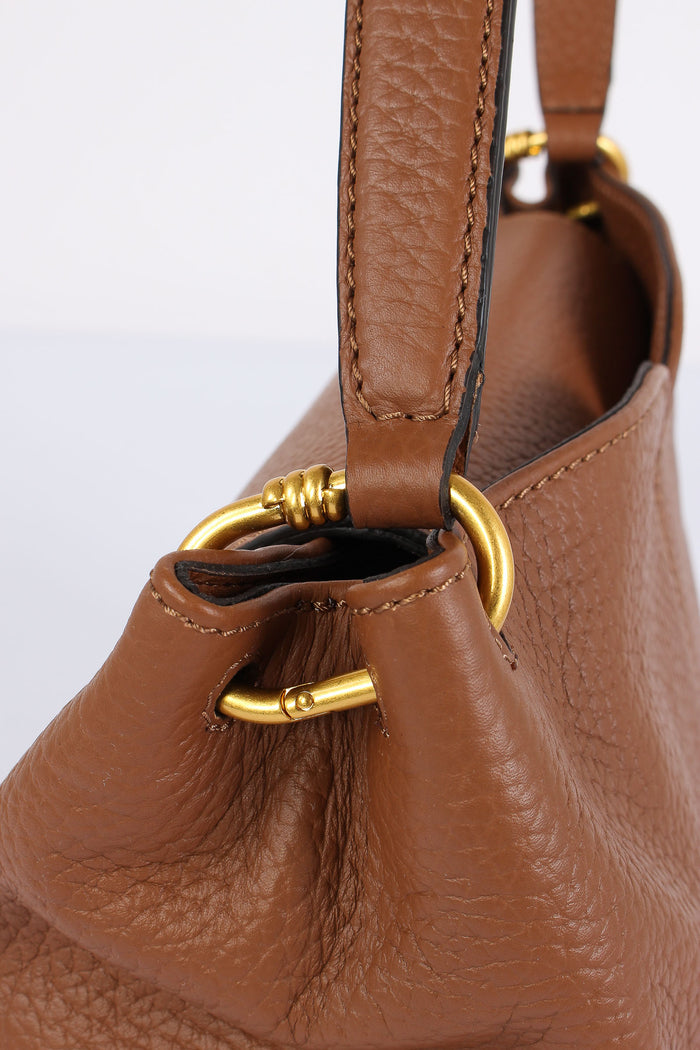 Sandra Shopping Patta Pelle Martellata Marrone-6