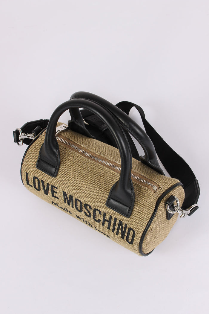 Bauletto Logo Canvas Oro-5