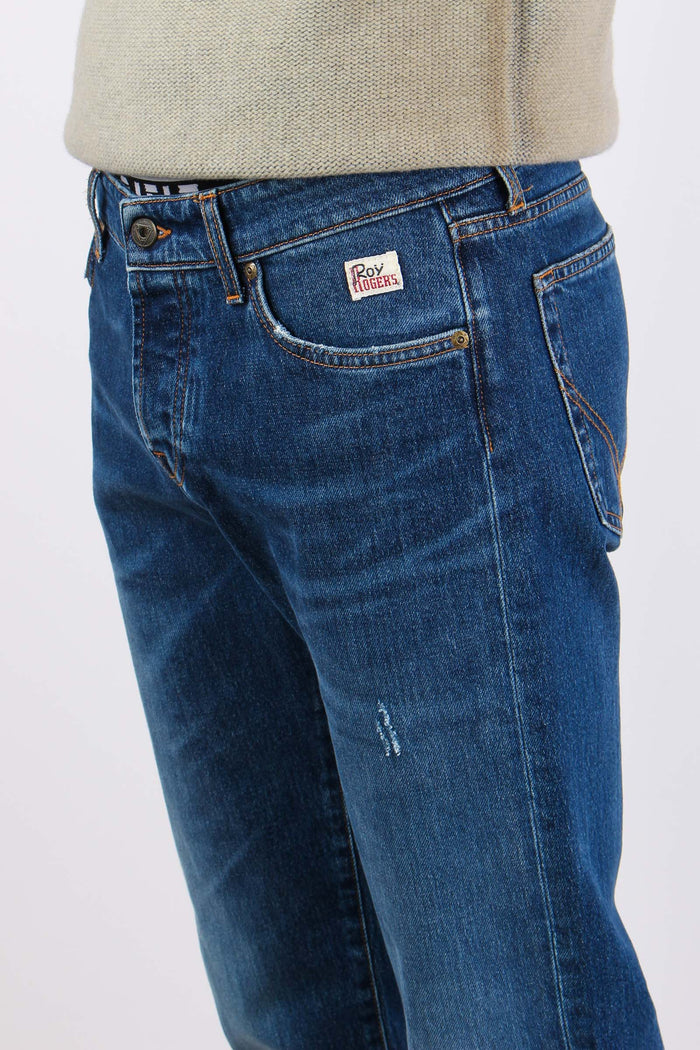 Denim Slim Fit Cotone Riciclat Denim-6