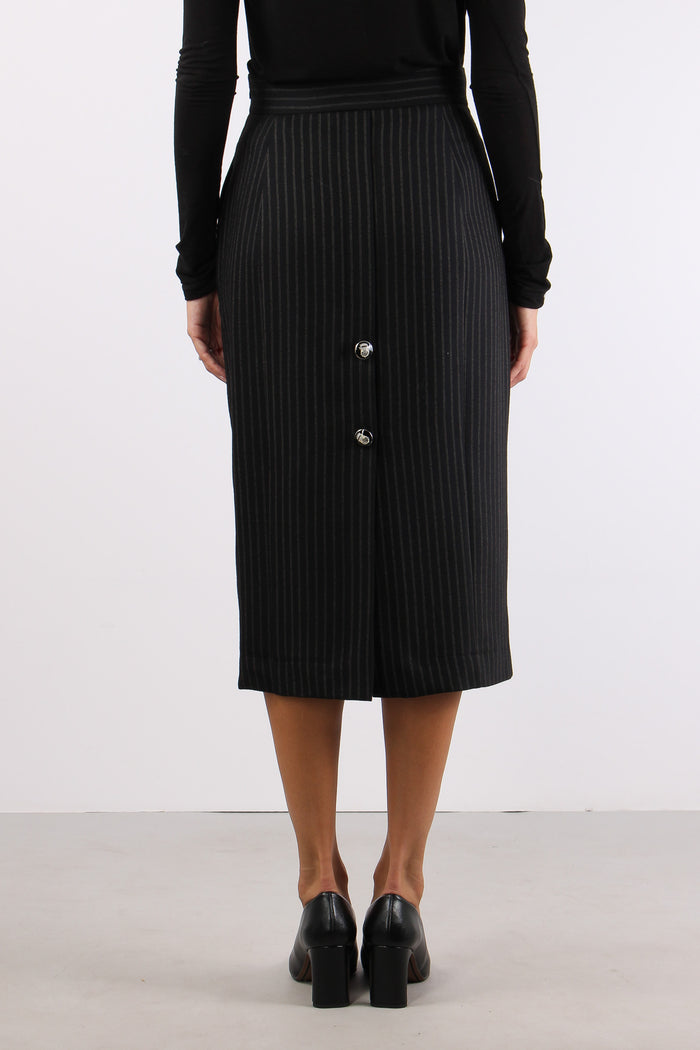 Lounguette Gessata Nero/beige-5