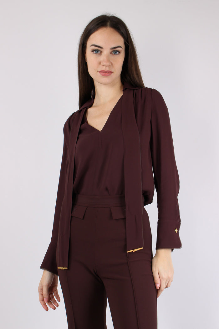 Camicia Cravatta Cacao-3