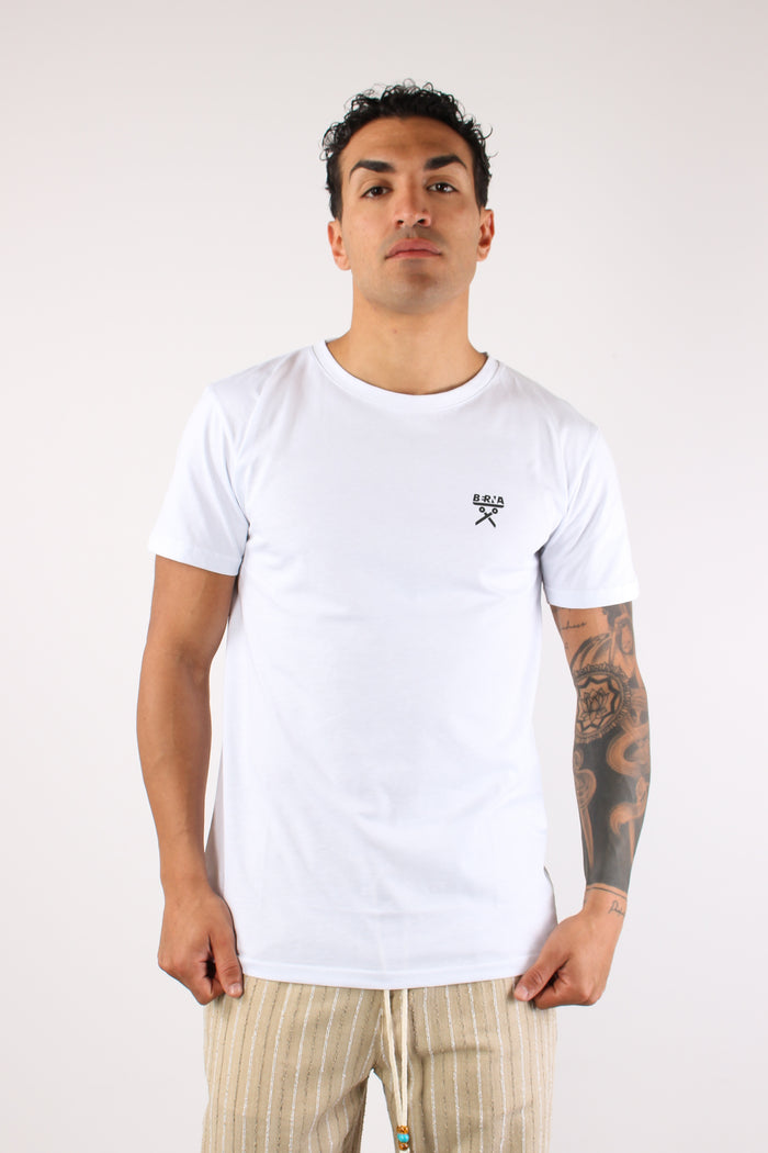 T-shirt Regular Logo Bianco