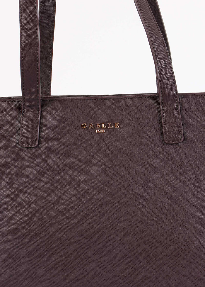 Maxi Shopping Saffiano Moro-4