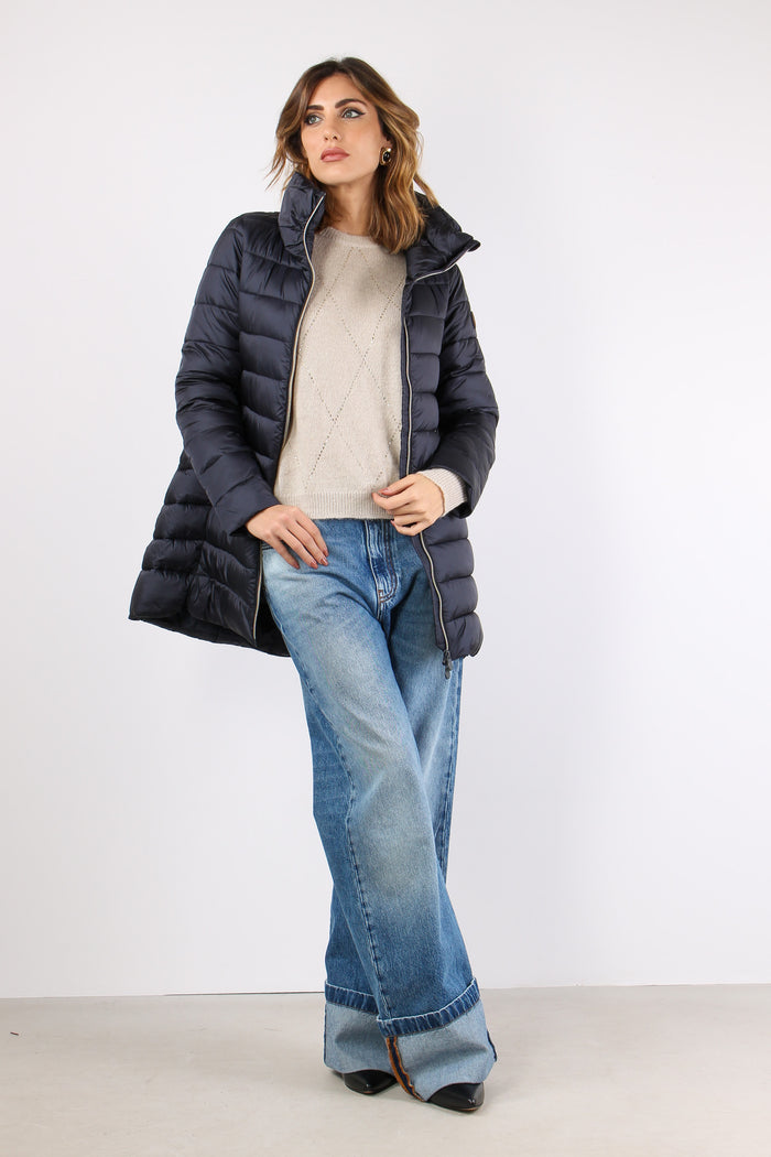 Lydia Giubbotto Svasato Blue Black-6