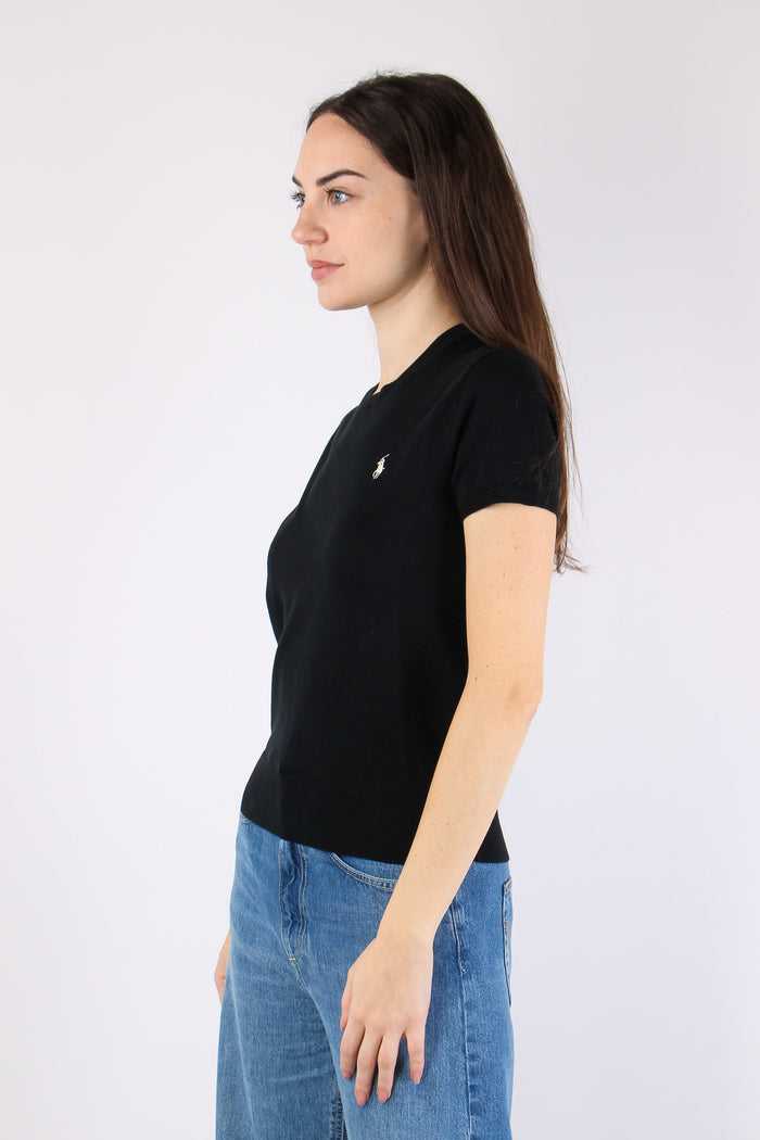 Pullover Manica Corta Polo Black-6