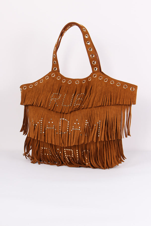 Shopping Frange Suede Caramel-2