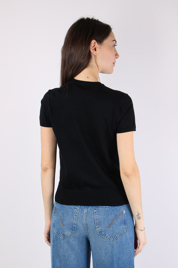 Pullover Manica Corta Polo Black-4