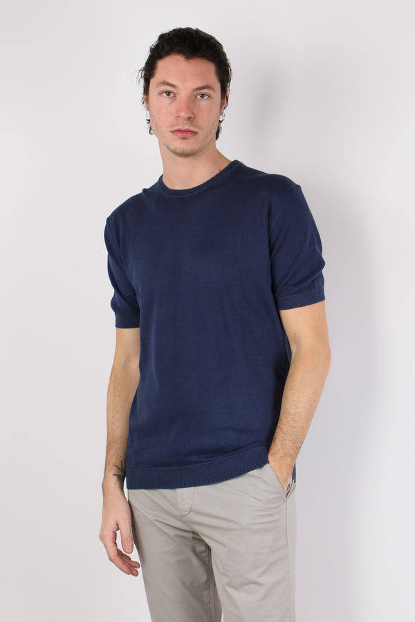 Maglia Girocollo Cotone Night Blu