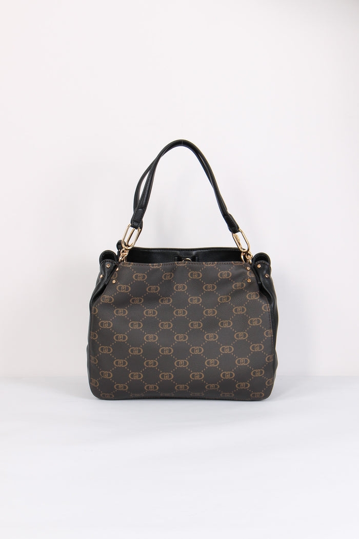 Borsa Tre Scomparti Nero-5