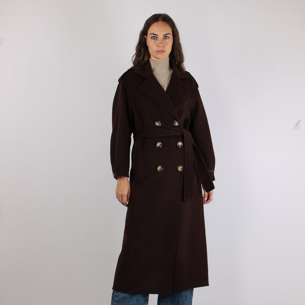Cappotto Lana Doppiopetto Fondente-2
