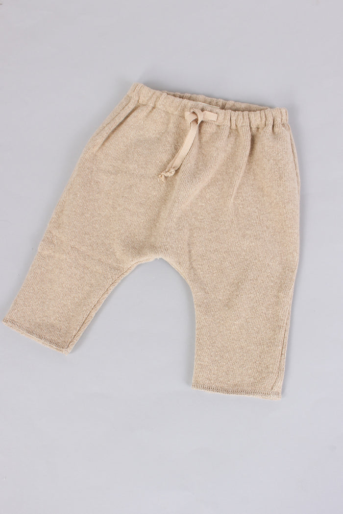 Pantalone Caldo Cotone Miele-4