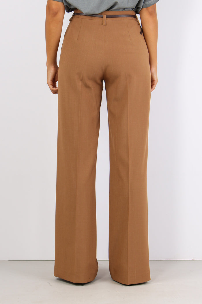 Giliola Pantalone Gessato Lure Miele-4