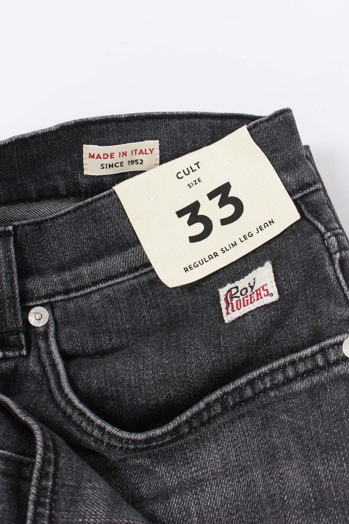 Denim Regular Slim Fit Denim Black-8