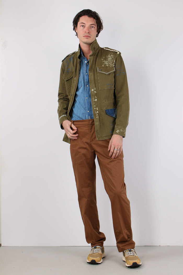 Field Jacket Ricamo Impunture Duna-3