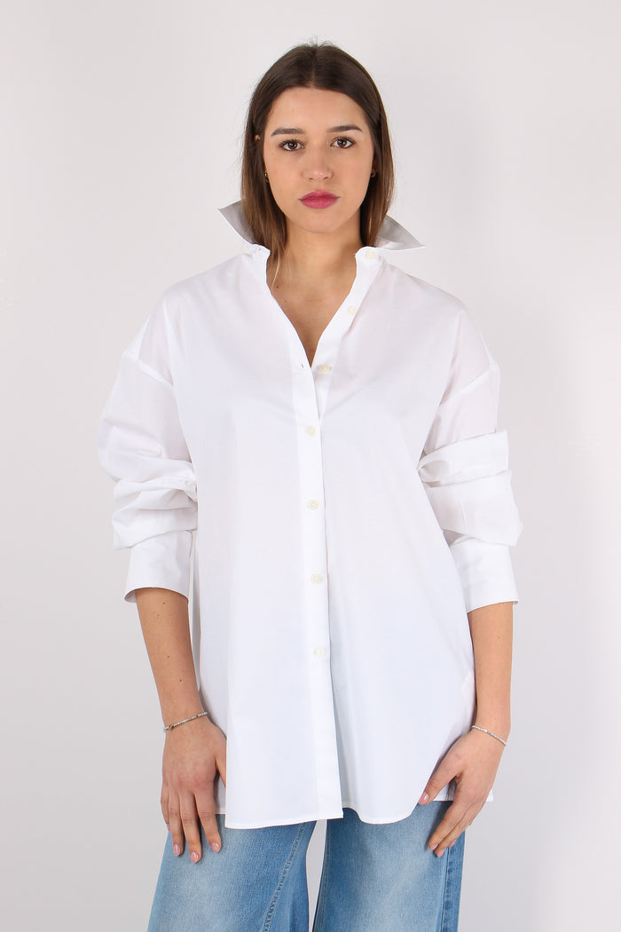 Camicia Aperta Dietro Bianco Ottico-7