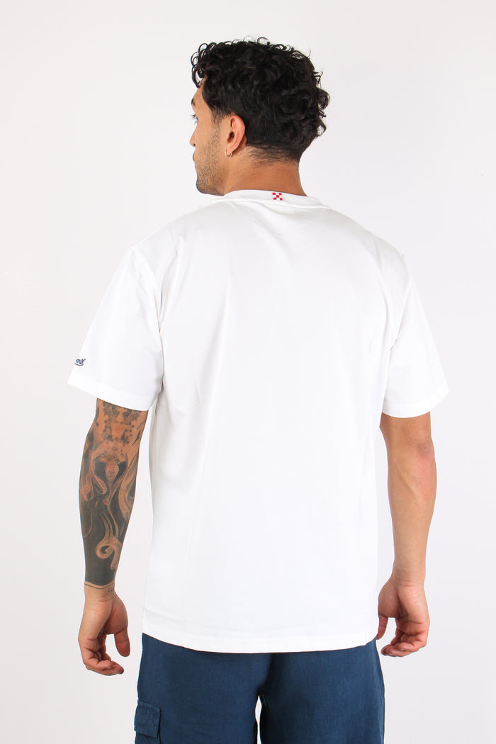 T-shirt Stampa Bianco-4