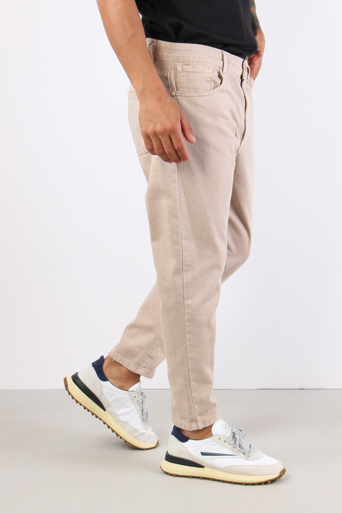 Pantalone 5 Tasche Bull Caffelatte-5