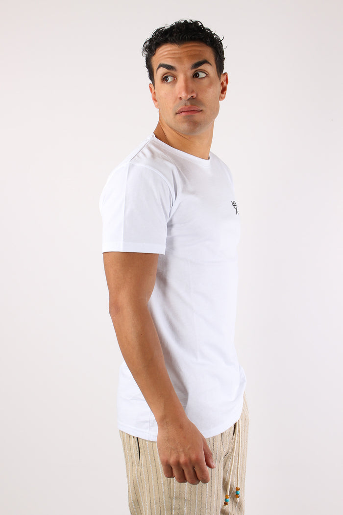 T-shirt Regular Logo Bianco-3